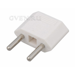 Сетевой переходник плоский "Тефаль" белый  REXANT