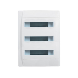 Щит электрический настенный Legrand Practibox, встраиваемый, IP40, 3х12мод., с клеммным блоком, дверь: панель с вырезами, цвет: белый, (пластик)