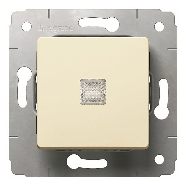 Купить LEGRAND 773713 Выключатель 1-клавишный, без фиксации, с подсветкой, 10А, 250В, слоновая кость, Cariva L773713 Legrand L773713 Legrand