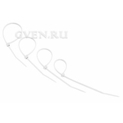 Хомут nylon 150 х 3.0 мм 25шт белый  REXANT