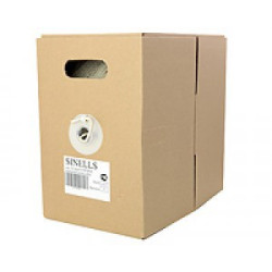 Кабель UTP CAT-5E 4 pr 25 AWG PVC, белый, 305 метров SINELLS