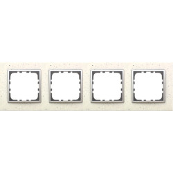 Рамка 4-постовая из декоративного камня (белый мрамор) Серия LK60 Экопласт, арт. 864489