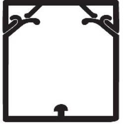 01784 TA-GN 60x60 W0 (RAL 9010) кабель канал (короб ) 60х60 DKC / ДКС