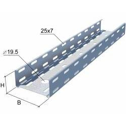 LPE80*500*1.2 Лоток перфорированный 3000х500х80х1,2мм Стандарт LO1687