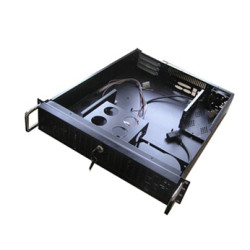 GVE-2U4F5H (2UB) Корпус серверный 19 2U, (5 HDD) глубина 538мм, без БП,  черный,Rack Mount chassis 19,5x3,5HDD, 5PCI Low Profil, 3Fans, MB mATX, ATX, EATX 12x 9,6, глуб. 538 мм, без БП, чёрный (ан