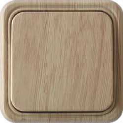 Выключатель одноклавишный открытой установки, схема 1, (сосна) Серия STANDARD Экопласт, арт. 810125 