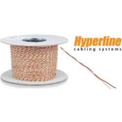 UTP1-C5E-PATCH-LSZH-GY-500 Hyperline Кабель витая пара, неэкранированная (UTP), категория 5, 1 пара (24 AWG), многожильный (patсh), LSZH, серый (500 м) 