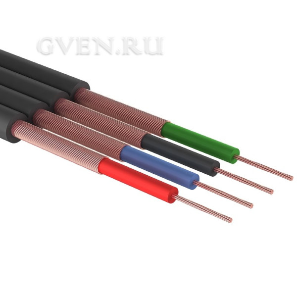 Купить Кабель ШГЭС, 4 жилы, плоский, черный, 100 м., REXANT 01-6002 SDS 01-6002 SDS