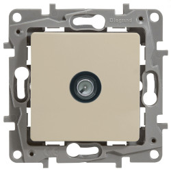 LEGRAND 672363 Модуль розетки TV проходной, 15дБ, 5-862 мГц, слоновая кость, ETIKA