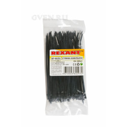 Хомут nylon 3.0 х 150 мм 100 шт черный REXANT