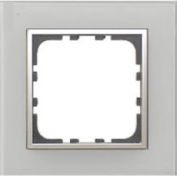 Рамка 1-постовая из натурального анодированного алюминия Серия LK60 Экопласт, арт. 864123