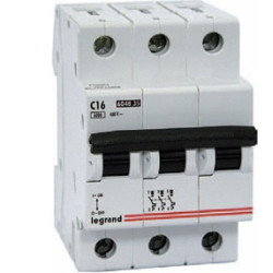 LEGRAND 409257 Автоматический выключатель, серия DX3, С32A, 15кА, 3-полюсный