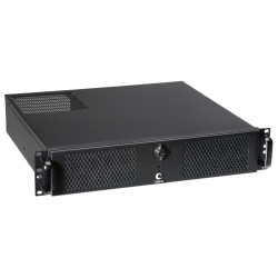 Корпус серверный Cabeus, внутренний, 19", 2U, 430х88х390 (ШхВхГ), для шкафов и стоек, цвет: чёрный