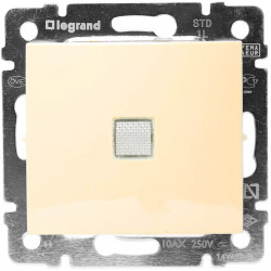 Legrand Valena Переключатель на 2 направления с индикацией 10А, 250В (беж.), арт. 774325