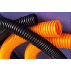 Гофротруба ПНД с зондом лёгкая (чёрн., оранж), d=20мм, бухта 100м, цена за 1 метр 