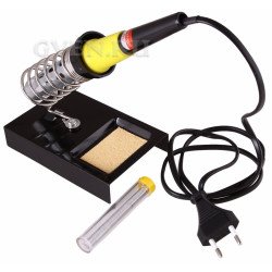 Набор для пайки  (паяльник 30 Вт, оловоотсос, подставка, припой)  (ZD-303)  REXANT