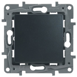 LEGRAND 672611 Выключатель/переключатель, 10AX, с автоматическими зажимами, антрацит, ETIKA