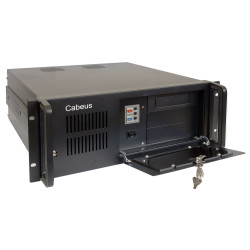 Корпус серверный Cabeus внутренний 19" 4U 430х177х540 для шкафов и стоек чёрного цвета