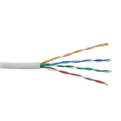 Кабель витая пара неэкранированная U/UTP, cat.5е, 4 пары, PVC, бухта 305м, серый, Legrand, арт. 032751