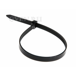 Хомут широкий nylon 8.0 х 200 мм 100 шт черный  REXANT