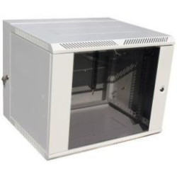 ШТН-С-12.650 Шкаф монтажный 19 настенный 12U,630х600х650мм,с открывающимися стенками,разборный,стекл дверь,большая глубина