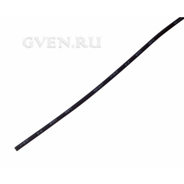 Купить 1.5 / 0.75 мм 1м термоусадка черная REXANT 20-1506 SDS 20-1506 SDS
