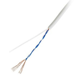 UTP1-C5E-PATCH-GY-500 Hyperline кабель витая пара, неэкранированная (UTP), категория 5, 1 пара (24 AWG), многожильный (patсh), PVC, серый (500 м) 