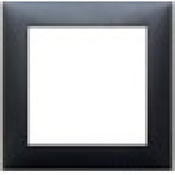 Рамка 1-постовая (черный бархат) FLAT, арт. 844108