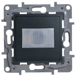 LEGRAND 672617 Датчик движения без нейтрали, 400Вт, с винтовыми зажимами, антрацит, ETIKA