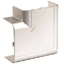 01403G In-liner Aero Плоский угол в сборе с разделителем для короба 140х50 мм, RAL 9006 DKC / ДКС