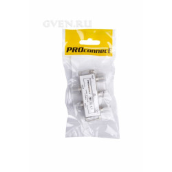 ДЕЛИТЕЛЬ  ТВ  х 4 под F разъём 5-1000 МГц  PROCONNECT (ПАКЕТ БОБ) 1 шт