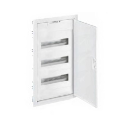 Щит электрический настенный Legrand Nedbox, встраиваемый, IP40, 3х12мод., с клеммным блоком, дверь: металл, цвет: белый, (металл)