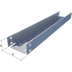 LO0014 Лоток неперфорированный L3000 150х50 0,55мм БЫСТРЫЙ МОНТАЖ