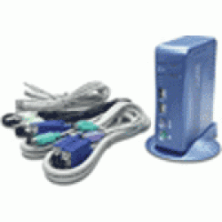 TK-210K TRENDnet KVM switch переключатель 2-порта USB и PS/2 с аудио и микрофоном