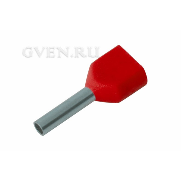 Купить НАКОНЕЧНИК ШТЫРЕВОЙ ВТУЛОЧНЫЙ изолированный (НШВИ F-8мм) 2х1мм² (TE-1008) красный REXANT 08-2803 SDS 08-2803 SDS