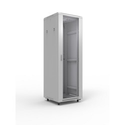 ШТН-П-22.6.8-1 Шкаф монтажный 19 напольный 22U 600x800 мм, передняя дверь стекло