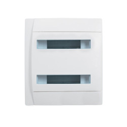 Щит электрический настенный Legrand Practibox, встраиваемый, IP40, 2х12мод., без клеммного блока, дверь: панель с вырезами, цвет: белый, (пластик)