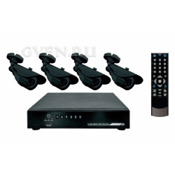 Комплект видеонаблюдения   4 наружные камеры (без жесткого диска)  REXANT