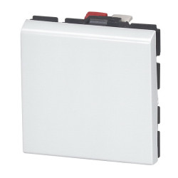 Mosaic Выключатель 2-х позиционный, 2М, белый, 45х45мм, арт. 077010